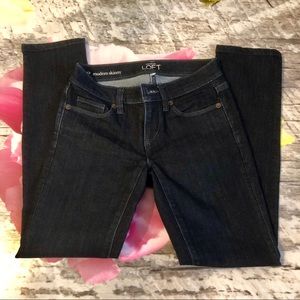 Loft Modern Skinny Dark Denim Pant